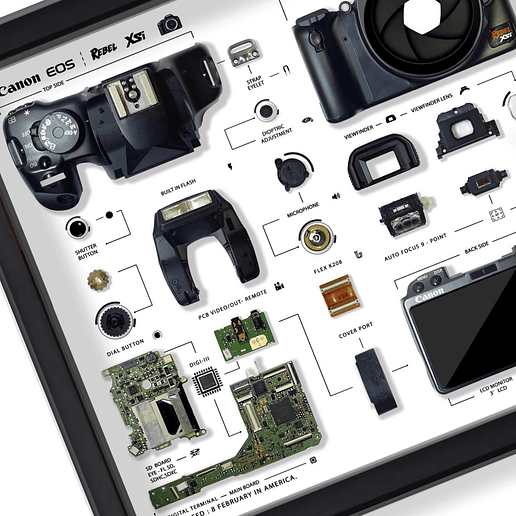 Formato Medio Cámara fotográfica Canon Rebel XSI 3