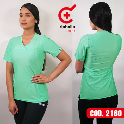 Scrub elasticado verde menta 