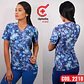 Scrub elasticado diseños azul rey  - Miniatura 1