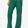 Pantalón verde pabellón talla L semielasticado mujer