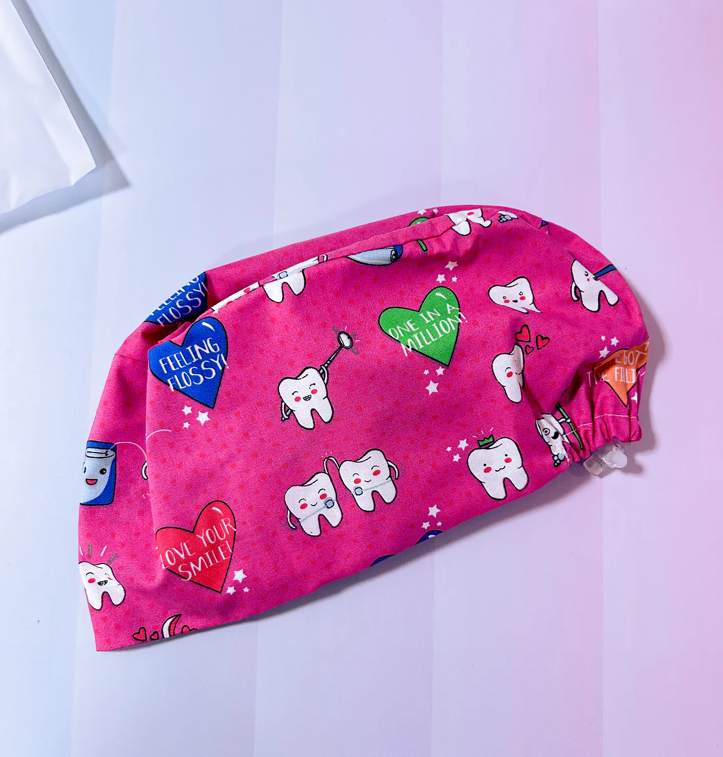 Gorro clínico dental fucsia  1