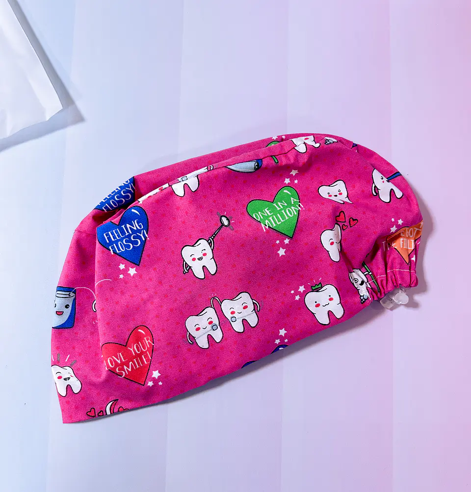 Gorro clínico dental fucsia  1