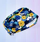 Gorro clínico fondo azul c/flores  - Miniatura 1