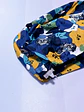 Gorro clínico fondo azul c/flores  - Miniatura 2