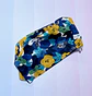 Gorro clínico fondo azul c/flores  - Miniatura 4