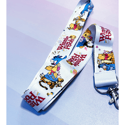 Lanyard winnie poh fondo blanco