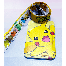 Portacredencial + lanyard pikachu #3