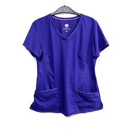 Scrub morado purple label talla L semielasticado