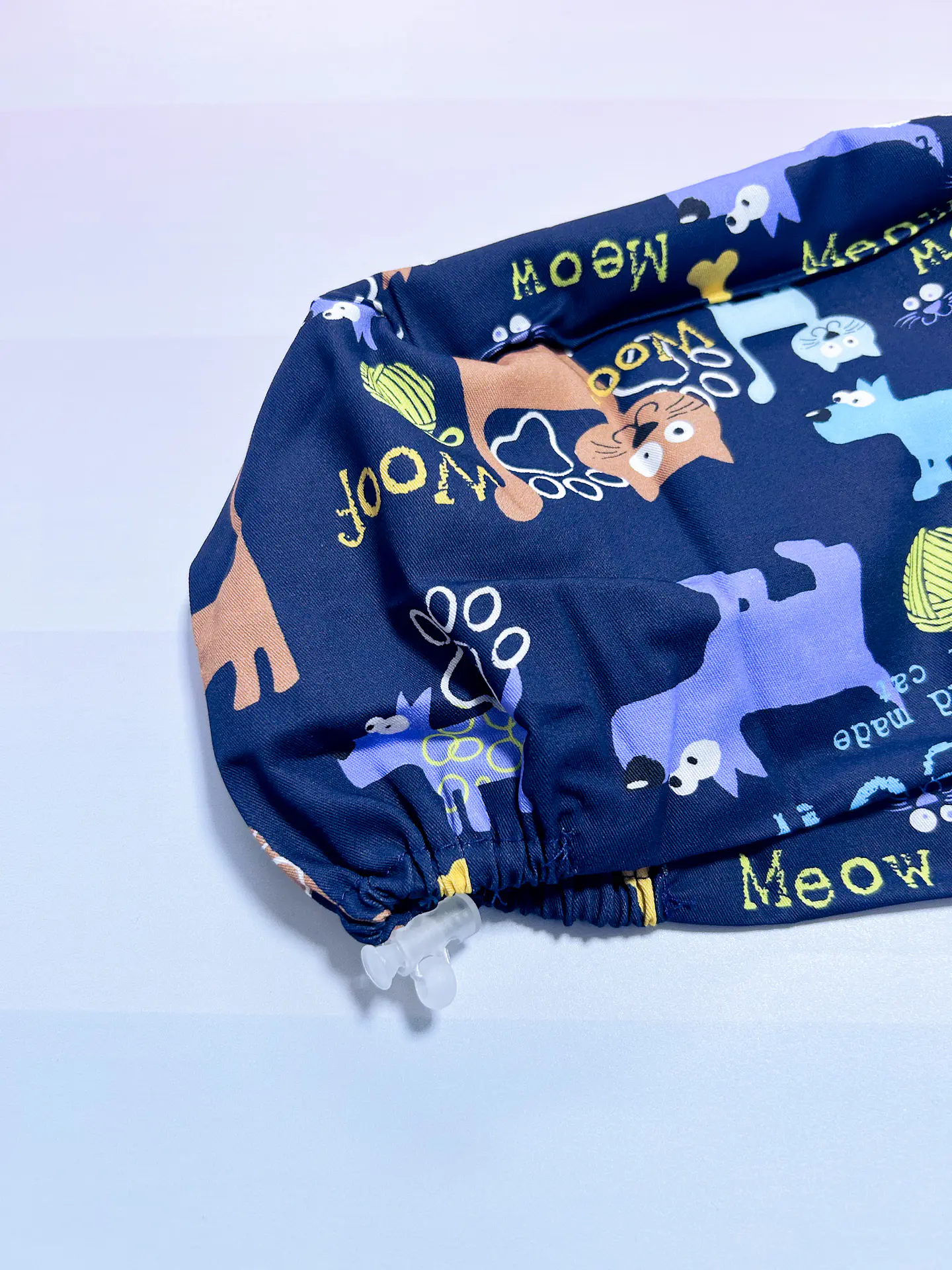 Gorro clínico cat dog fondo azul marino 2
