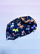 Gorro clínico cat dog fondo azul marino - Miniatura 3