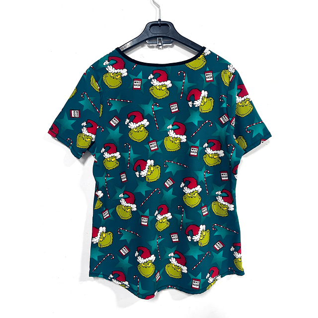 Scrub navidad "El grinch" elasticado talla S 