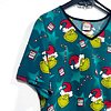 Scrub navidad "El grinch" elasticado talla S 