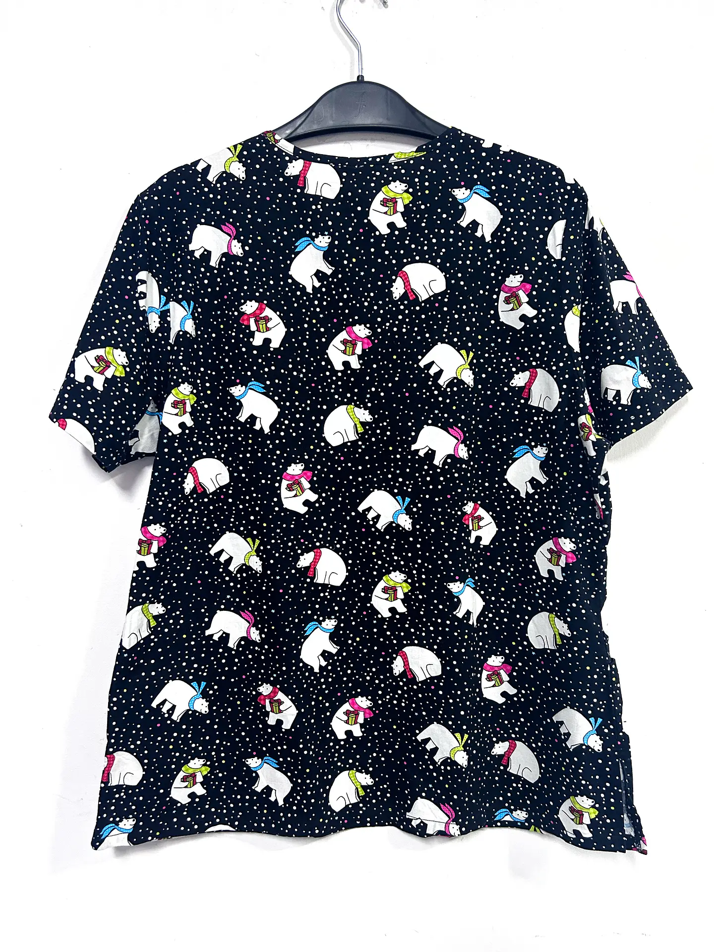 Scrub navidad Osos polares, elasticado talla L  3