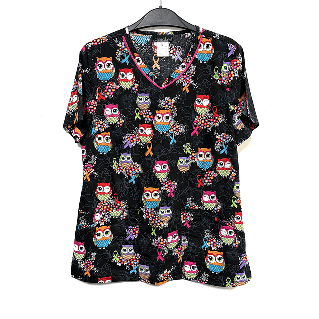 M - Scrub cherokee elasticado fondo negro 