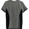 S - Scrub gris + negro a los costados elasticado 