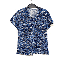 M - Scrub mariposas celestes y azul rey elasticado 