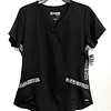 M - Scrub negro greys anatomy con detalles print/  NUEVO