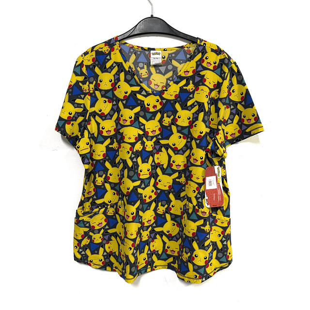 XL- Scrub elasticado pikachu NUEVO 