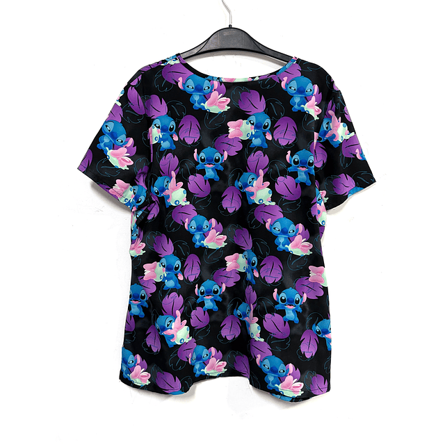 XL- Scrub Stitch elasticado fondo negro