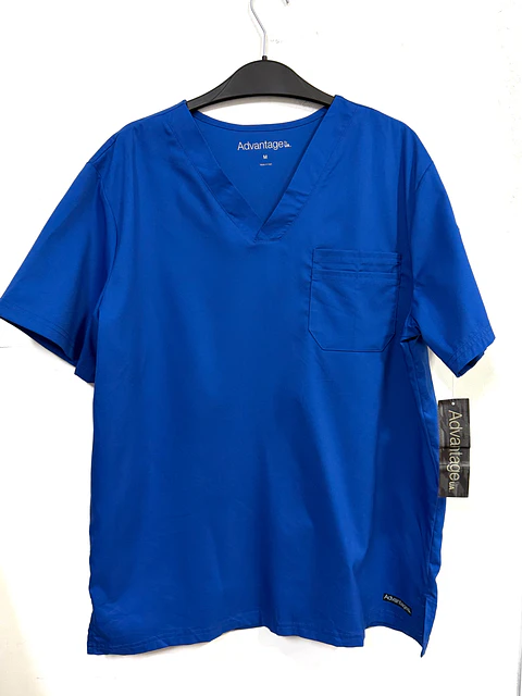 Talla M Scrub hombre azul rey NUEVO 