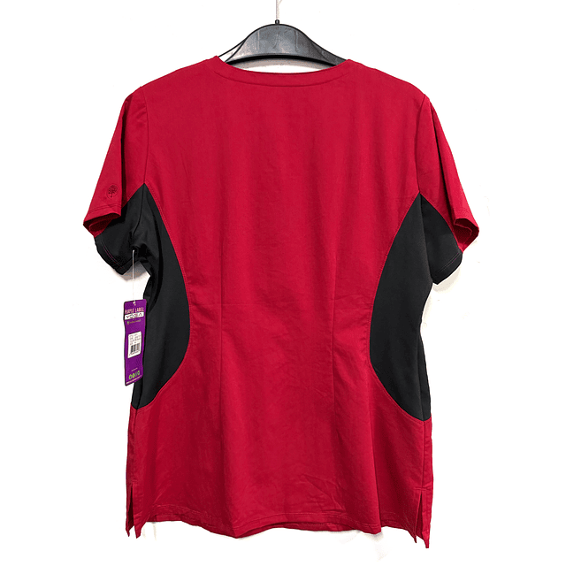 Talla M scrub rojo elasticado YOGA purple label 