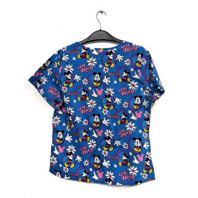 Talla M Scrub disney fondo azul rey 