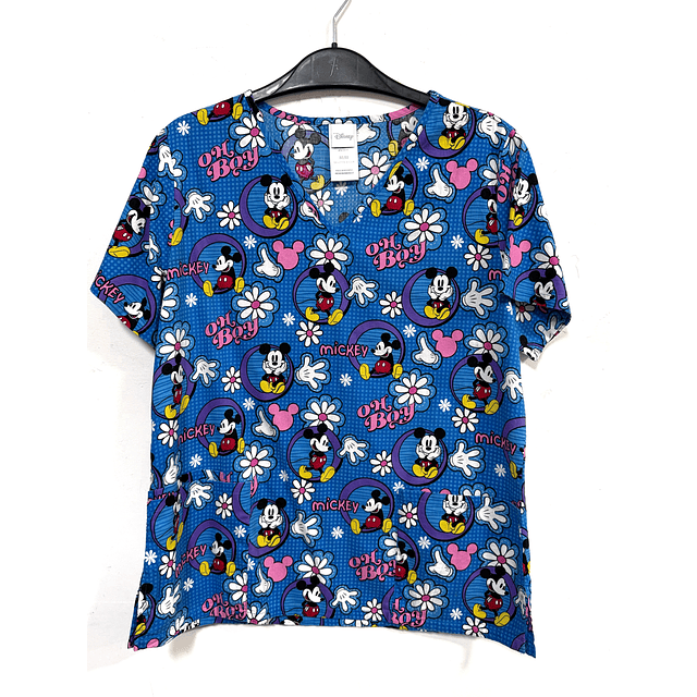 Talla M Scrub disney fondo azul rey 