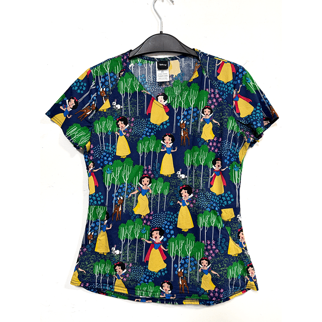 Talla XS scrub Blanca nieves, semielasticado. 