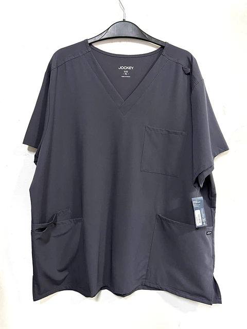 Talla XL - Scrub gris jockey elasticado NUEVO