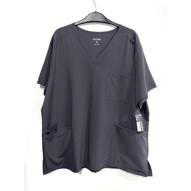 Talla XL - Scrub gris jockey elasticado NUEVO