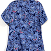 Talla S - Scrub mariposas, fondo celeste elasticado