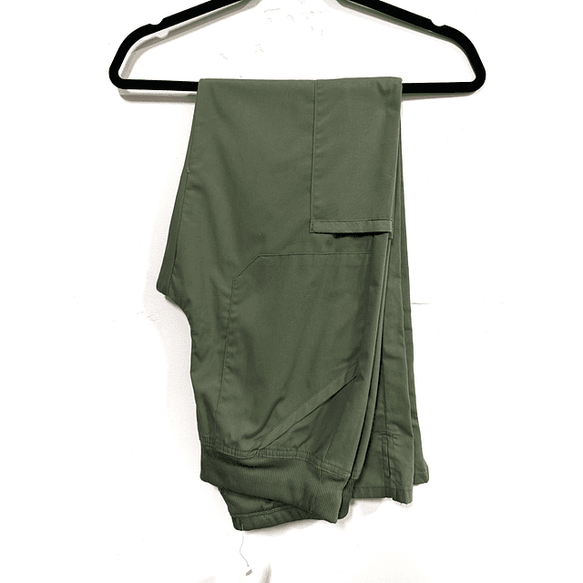 Talla XS-  pantalon mujer /  cherokee elasticado verde olivo 