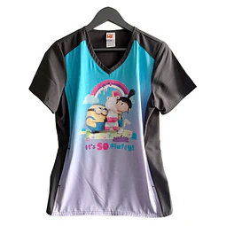 Talla S Scrub mujer elasticado minions $9.000