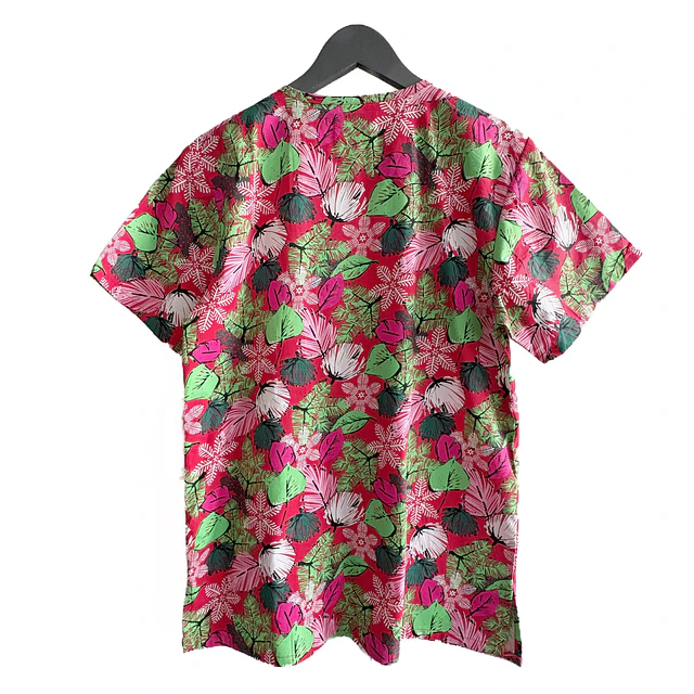 Talla S scrub mujer diseño hojas NUEVO $10.000