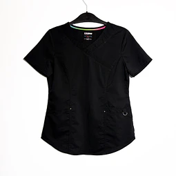 Talla XS Scrub mujer negro semielasticado $8.000