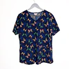 Talla L Scrub mujer azul marino mariposas elasticado $9.000