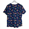 Talla L Scrub mujer azul marino mariposas elasticado $9.000