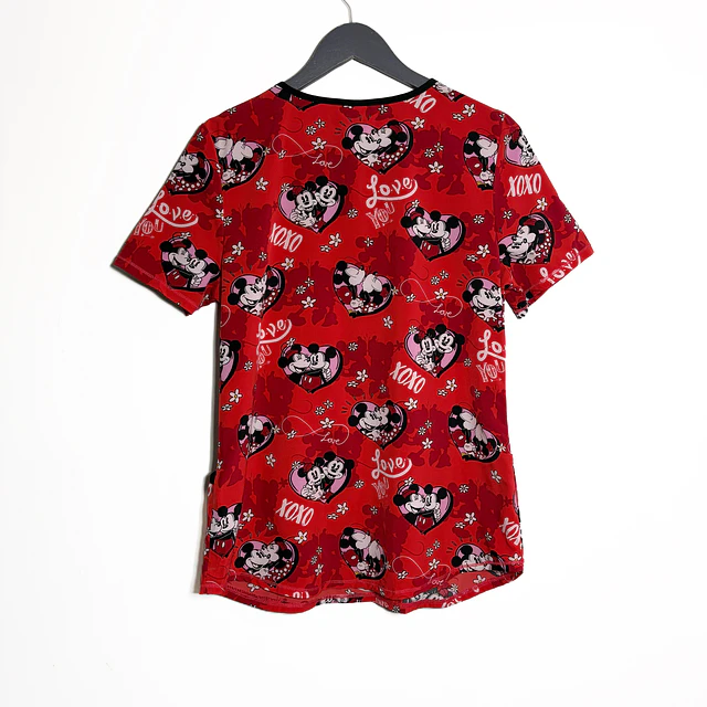Talla S Scrub mujer rojo Disney elasticado $10.000