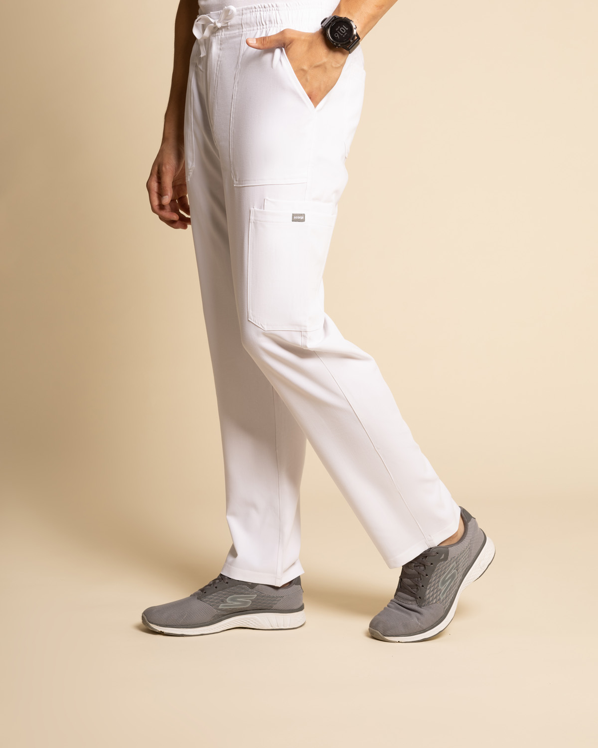 PANTALON COMFORT HOMBRE BLANCO