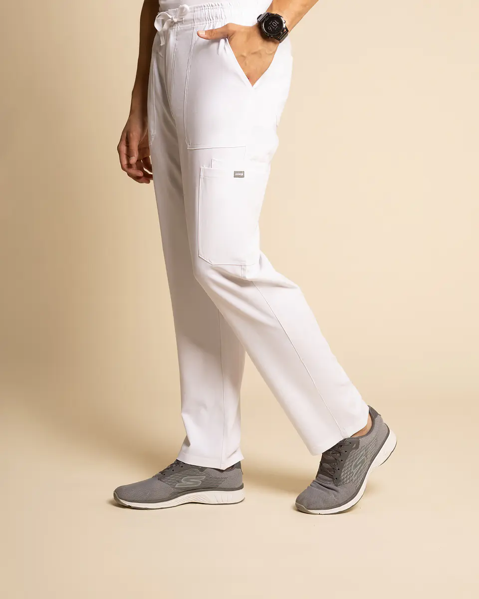 PANTALON COMFORT HOMBRE BLANCO 1