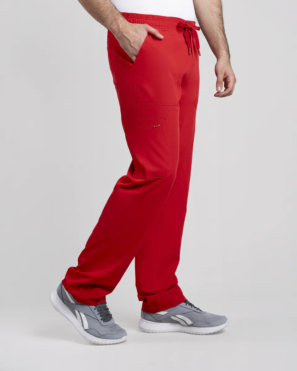 PANTALON COMFORT HOMBRE ROJO 1