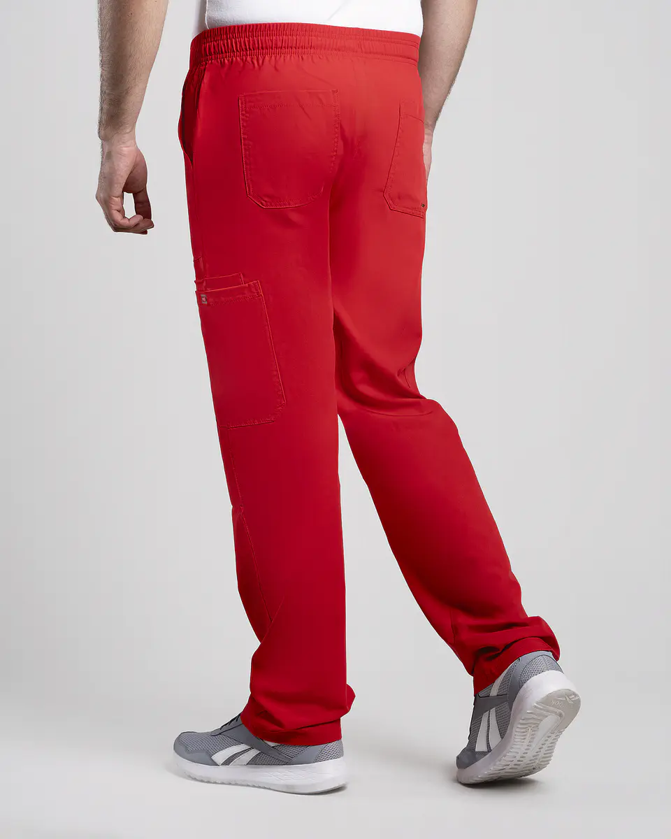 PANTALON COMFORT HOMBRE ROJO 2