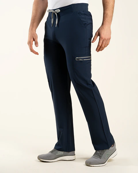PANTALON HOMBRE SPORT STRETCH AZUL MARINO