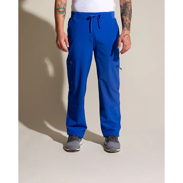 PANTALON SPORT STRETCH HOMBRE AZUL REY