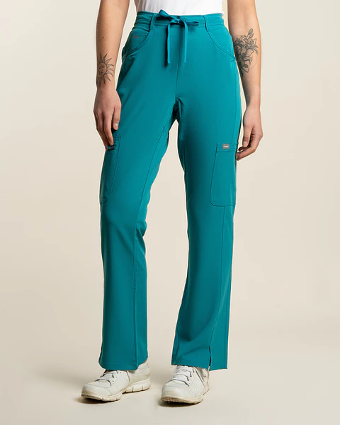 PANTALON MUJER COMFORT TEAL BLUE