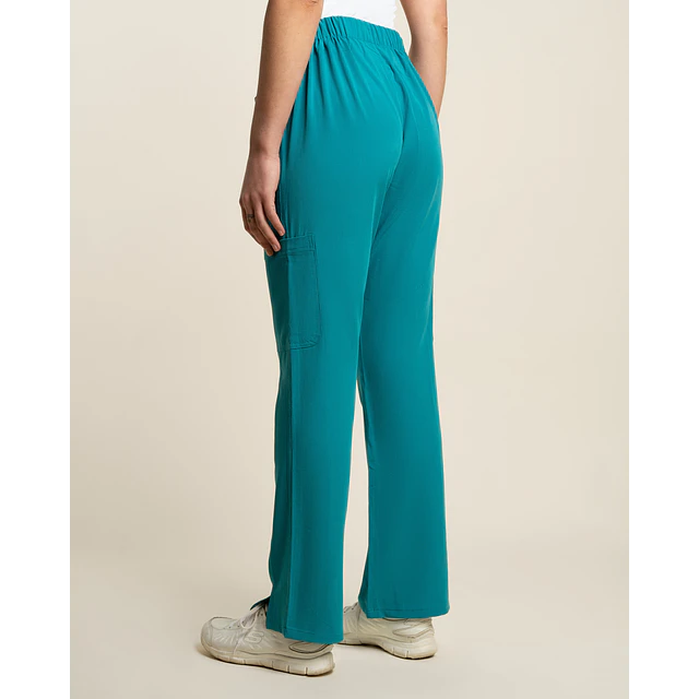 PANTALON MUJER COMFORT TEAL BLUE