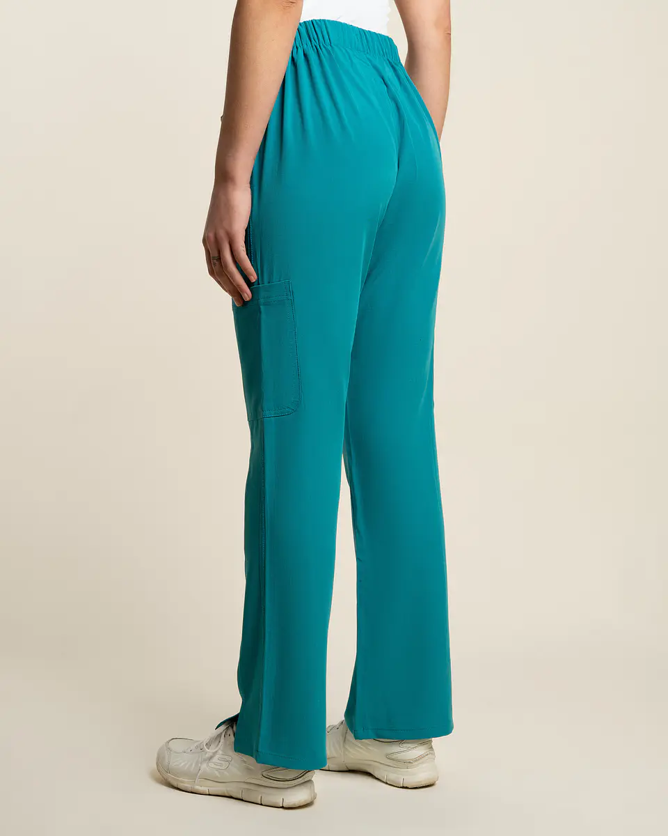 PANTALON MUJER COMFORT TEAL BLUE 2