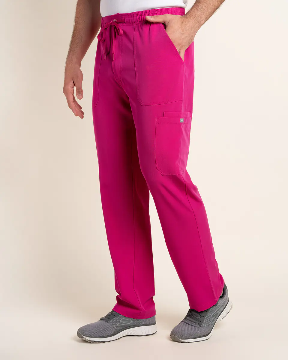 PANTALÓN COMFORT HOMBRE FUCSIA 1