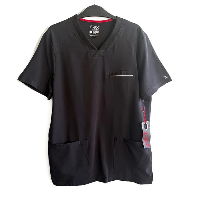 Talla M Scrub hombre Cherokee Iflex negro elasticado NUEVO $10.000
