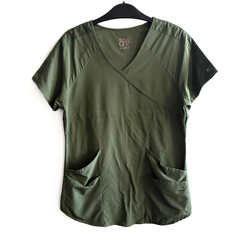 Talla M Scrub mujer verde musgo elasticado $8000